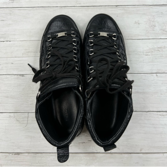 Balenciaga Men’s Arena High Size 41 EU / 8 US Black Trainer Shoes - Picture 8 of 14